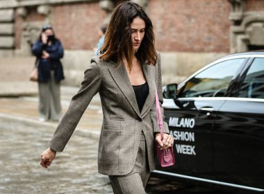MILAN, Italy- September 24 2020: Women on the street in Milan.
