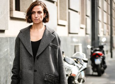 MILAN, Italy- September 25 2020: Erika Boldrin on the street in Milan.