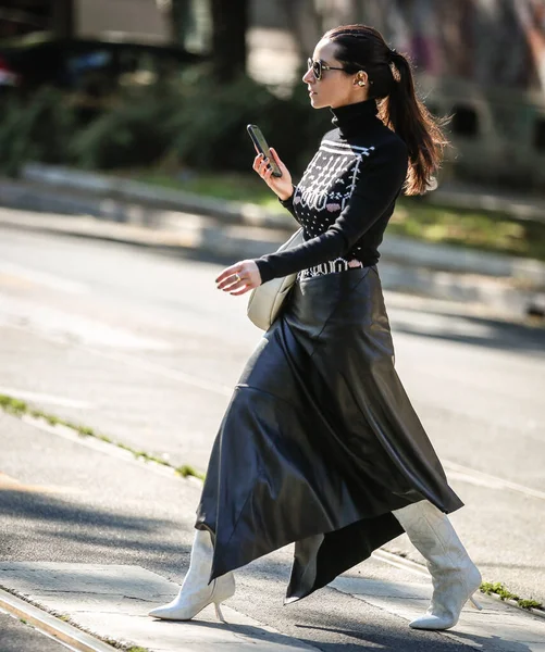 Milan Italy September 2020 Women Street Milan — Stockfoto