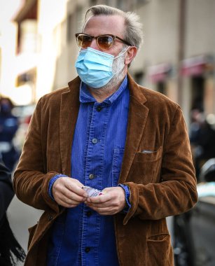 MILAN, Italy- September 27 2020: Robert Rabensteiner on the street in Milan.