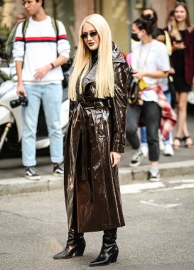 MILAN, Italy- September 22 2021: Women on the street in Milan.