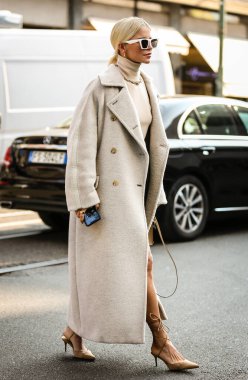 MILAN, Italy- September 23 2021: Caroline Daur on the street in Milan.
