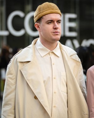 MILAN, Italy- September 23 2021: Men on the street in Milan.