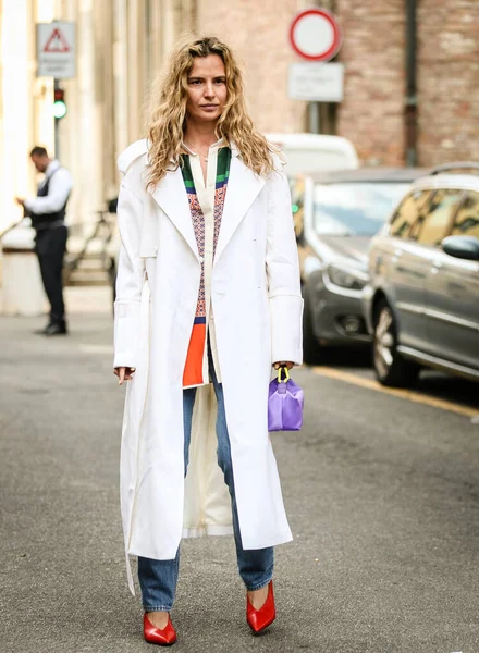 MILAN, Italy- September 22 2021: Mija Knezevic on the street in Milan.