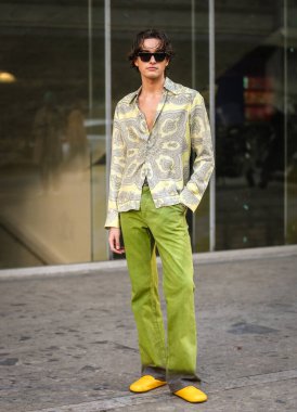 MILAN, Italy- January 16 2022: Ryan Prevedel on the street in Milan.