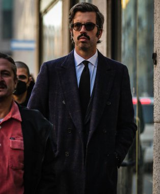 MILAN, Italy- January 16 2022: Will Welch on the street in Milan.