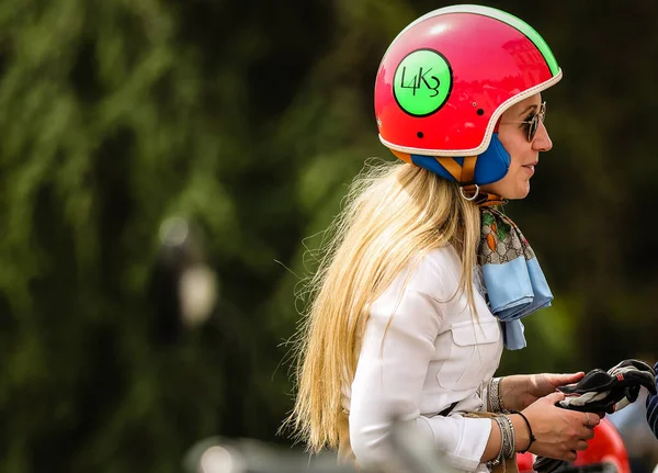 Varese Italy May 2022 Women Street Gentlemansride Varese — Stock Photo, Image