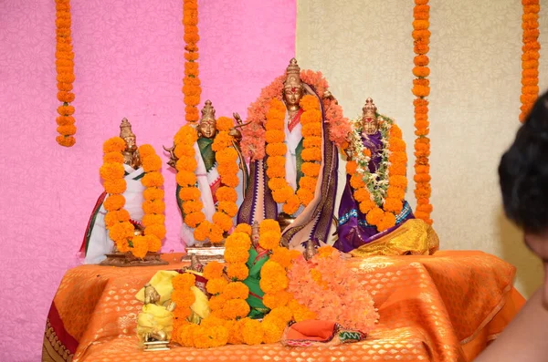 Знаменитый Индуистский Фестиваль Шри Рама Навами Индии Бог Шри Рама — стоковое фото