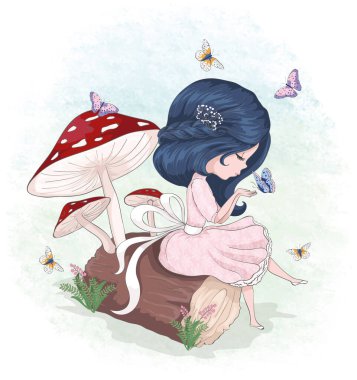 oturum açma oturma sevimli küçük kız