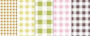 Vichy Pürüzsüz. Pastel gingham deseni. Paskalya için arka plan, duvar kağıdı, battaniye. Pastel palet seti.