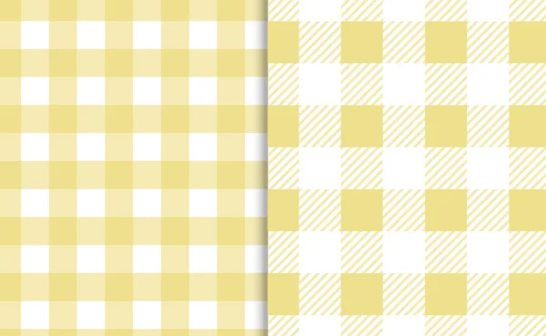 Vichy Seamless set. Pastel gingham pattern. Background for Easter, wallpaper, blanket. — Stock Vector