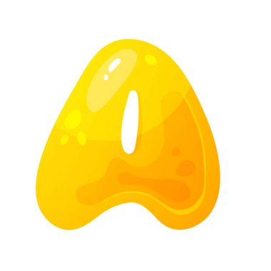 Jöle renkli alfabeler, çocuklar için çizgi roman alfabesi. Jöle gibi parlak yazı tipi. Olaylar, terfiler için çocuksu bir tip.