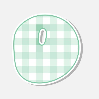 Yamalı el yapımı tekstil yazı tipi. Albüm veya kolaj tasarımı için sevimli tekstil yazı tipi. Vicy desenli dekorasyonunuz için yama alfabesi harfi