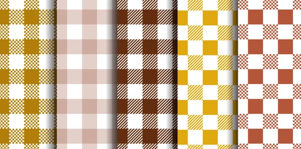 Conjunto Sin Costuras Vichy Patrón Gingham Pastel Fondo Pascua Papel — Archivo Imágenes Vectoriales