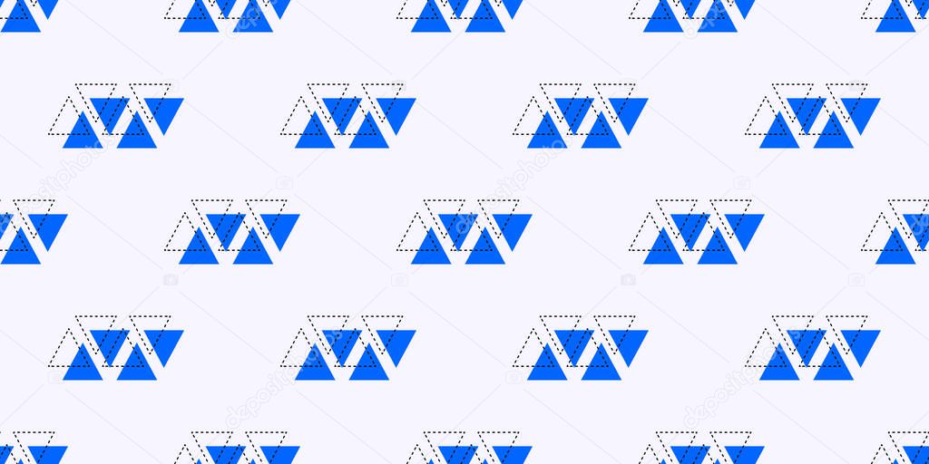 Memphis geometric seamless pattern elements for design. Vector illustration for web, sale, posters, advertising, template, promotion
