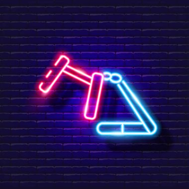 Köpek neon ikonu için tasma. Tasarım, web sitesi, hayvan dükkanı, veteriner kliniği için vektör illüstrasyonu. Veterinerlik hekimliği kavramı