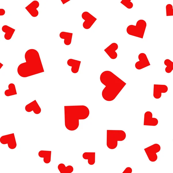 Heart Seamless Pattern Background Love Sign Valentines Day Concept Vector — Stock Vector