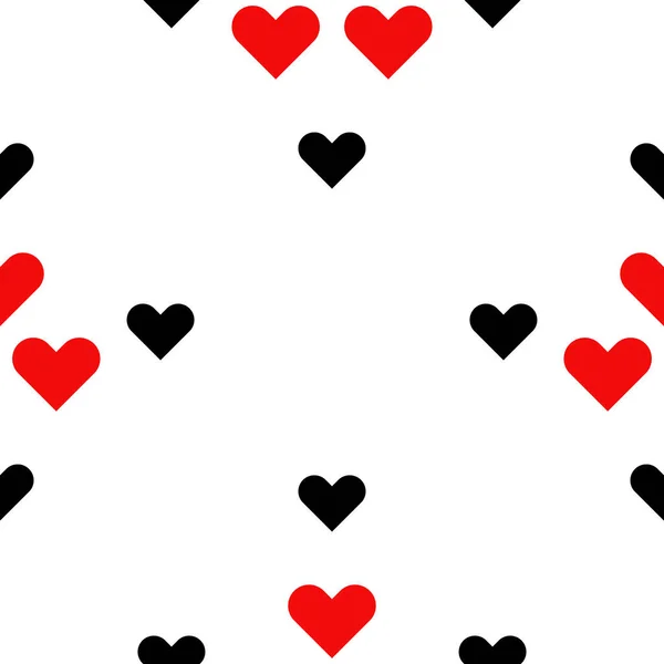 Modèle Sans Couture Coeur Contexte Signe Amour Concept Saint Valentin — Image vectorielle