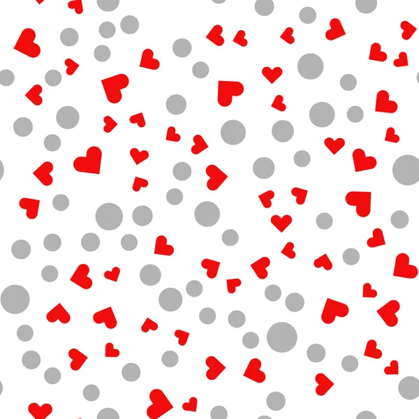 Heart Seamless Pattern Background Love Sign Valentines Day Concept Vector — Stock Vector