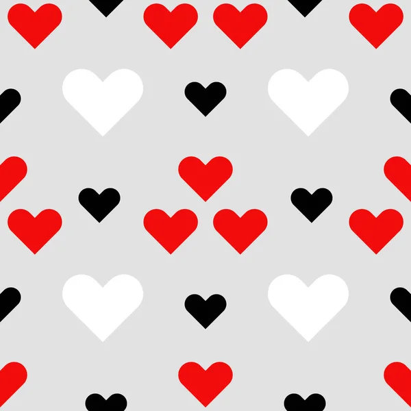 Бесшовный Рисунок Сердца Фон Знака Любви День Святого Валентина Концепция — стоковый вектор