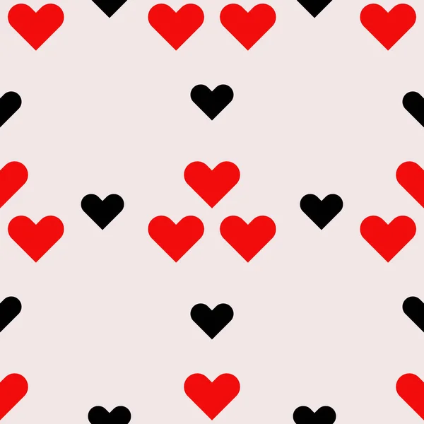 Heart Seamless Pattern Background Love Sign Valentines Day Concept Vector — Stock Vector