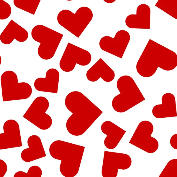 心脏无缝模式 爱情标志的背景 情人节的概念 包装纸 横幅矢量图解 — 图库矢量图片