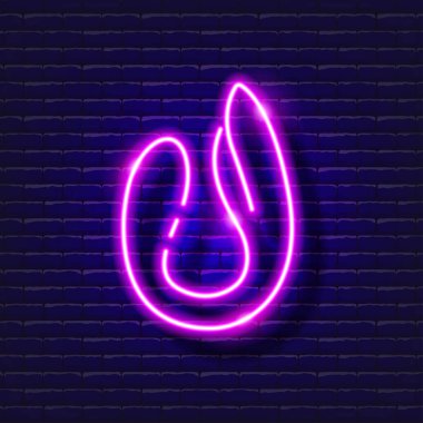 Klitoris neon ikonu için vibratör. Seks dükkanı konsepti. Yetişkinler için seks oyuncakları. Aşk için hediyeler. Tasarım, web sitesi, tabela, pano, reklam için vektör işareti