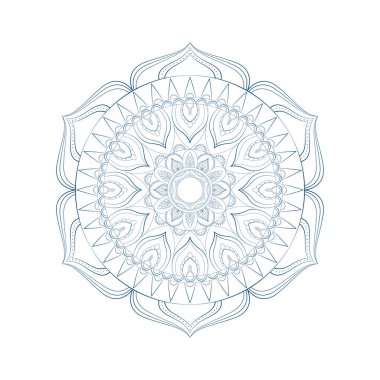 Tasarım Boyama kitabı sayfası için yuvarlak mandala.