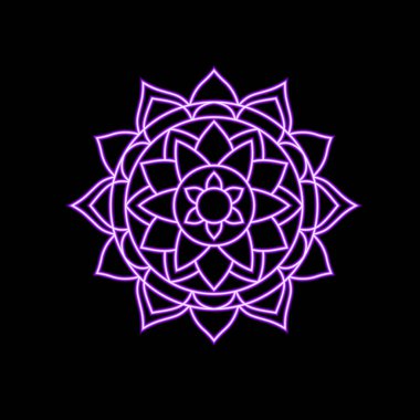 Tasarım Boyama kitabı sayfası için yuvarlak mandala.