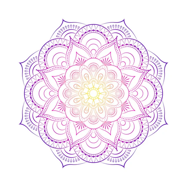 Tasarım Boyama kitabı sayfası için yuvarlak mandala.