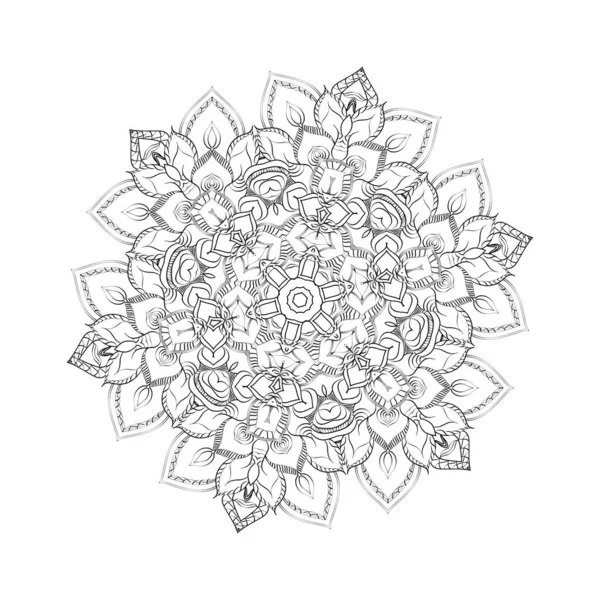 Mandala Design Teckningar För Barn Uppkopplad — Stock vektor