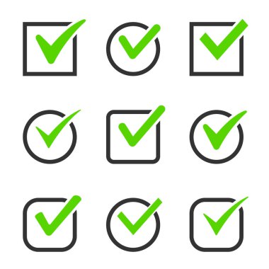 Simge kutularını işaretle vektör resmini ayarla