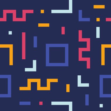 Soyut geometrik şekil pürüzsüz desen vektör çizimi