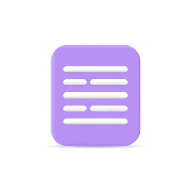 Kağıt belge 3d vektör nesne tasarım ögesi