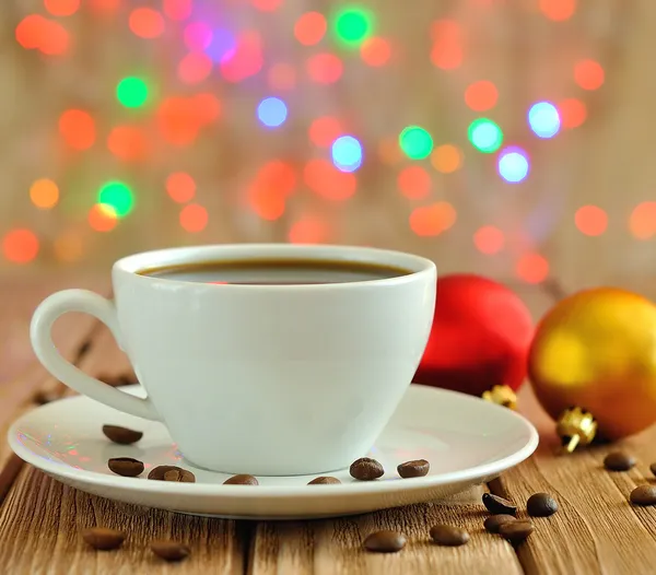 Xícara de café de Natal — Fotografia de Stock