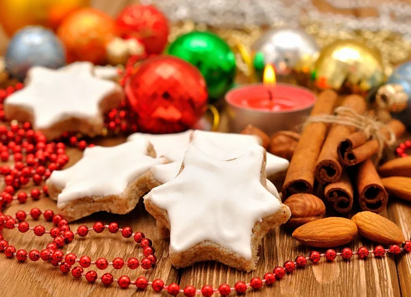 Noel yıldız kurabiye — Stok fotoğraf