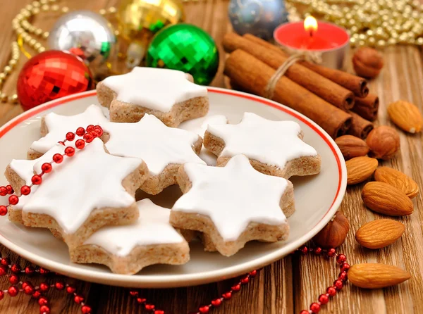 Christmas star cookies — Stock Photo, Image