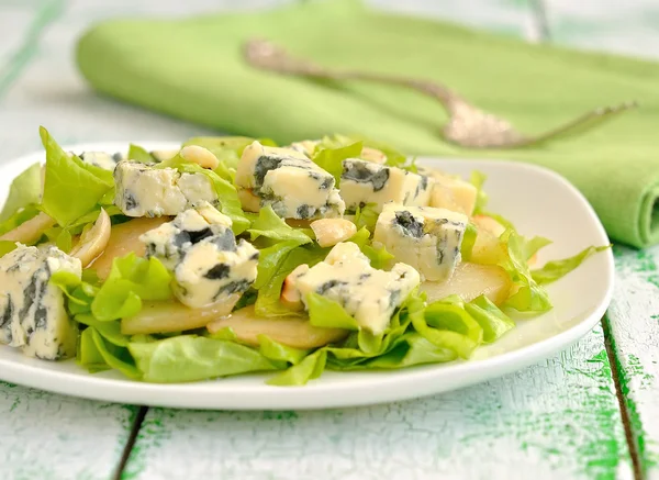 Insalata con formaggio blu — Foto Stock