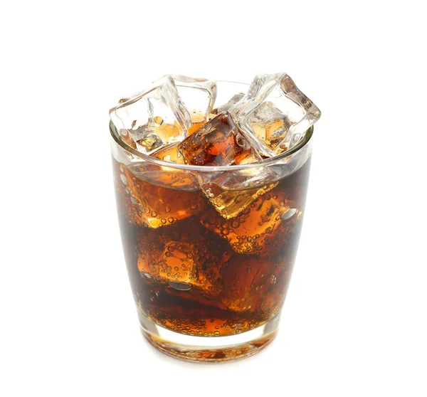 Cola mit Eis — Stockfoto