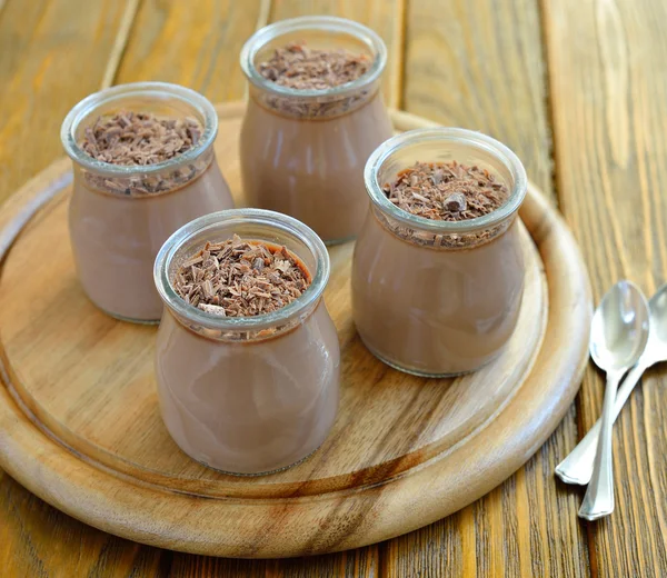 Panna al cioccolato Cotta — Foto Stock