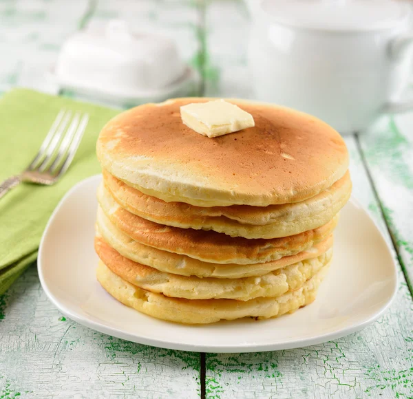 Pancakes with butter — Stock Photo, Image