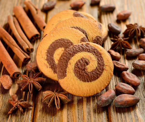 Chocolade koekjes — Stockfoto