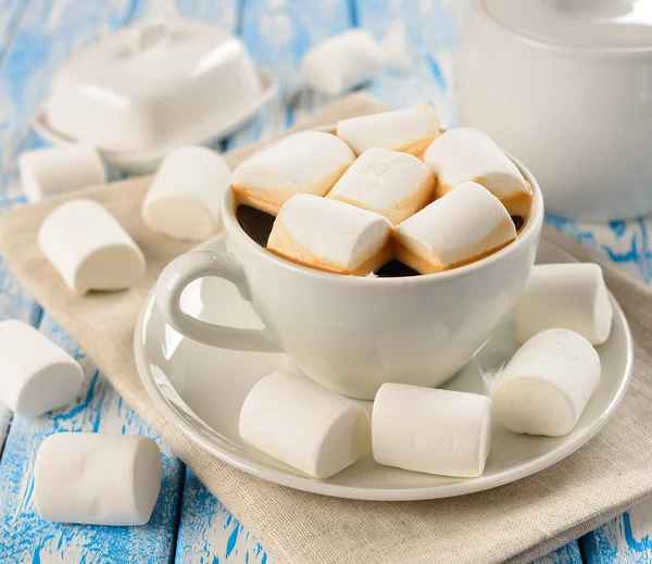 Café com marshmallows — Fotografia de Stock