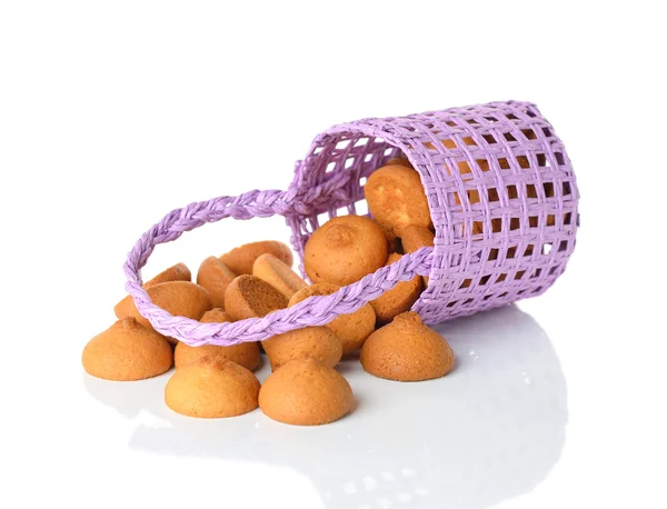 Soubory cookie purple koše — Stock fotografie