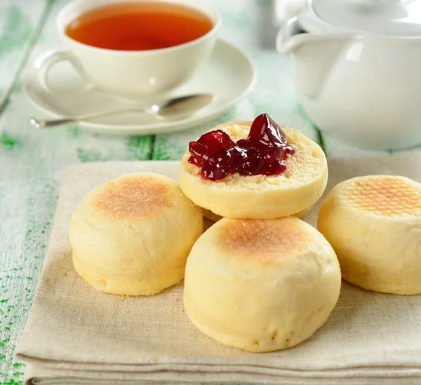 Traditional English muffins — Stock Photo, Image