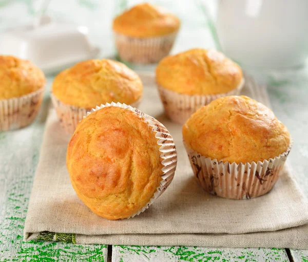 Kukuřičné muffiny — Stock fotografie