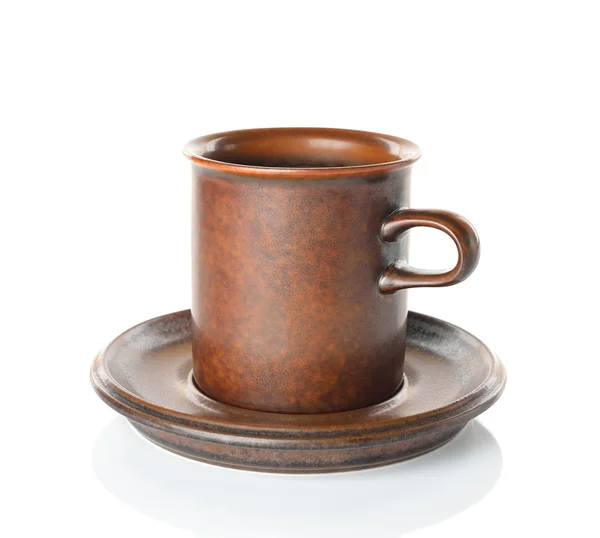 Taza de café marrón vacía — Foto de Stock