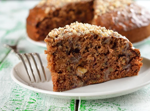 Walnut cake — Stock Photo, Image