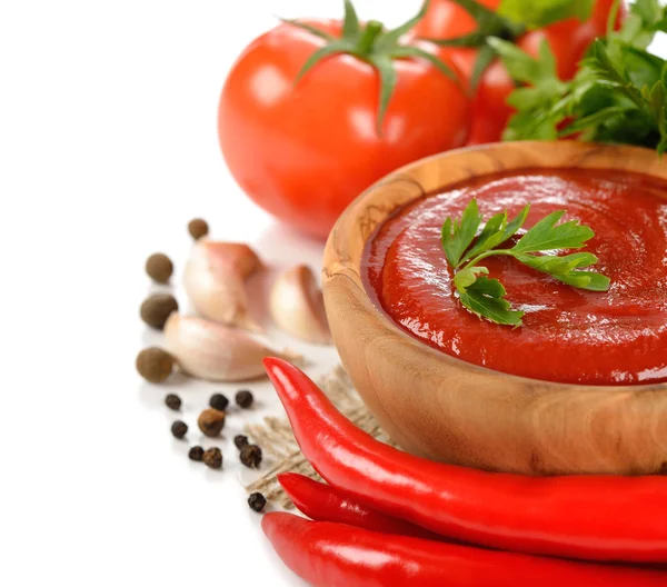 Salsa de tomate y especias — Foto de Stock