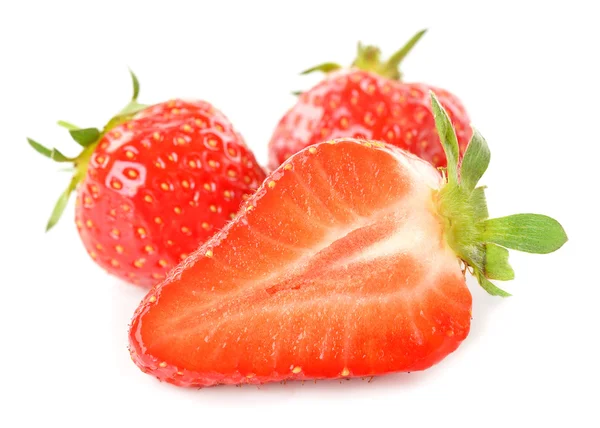 Ripe strawberries macro picture — Stock Photo, Image